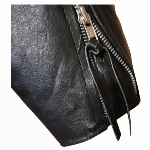 Leather Sheen Inc moto style bike jacket - Picture 3 of 8